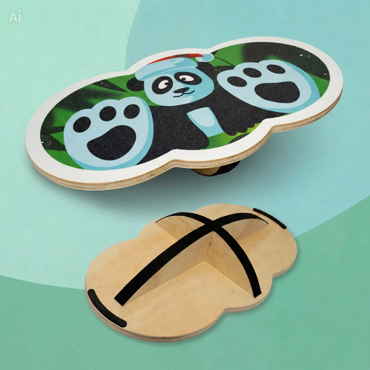 360° Wooden Wobble Balance Board-balance board gift child1