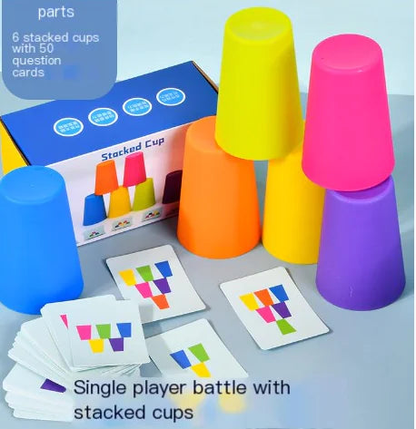 Kids Stacking Cup Game - Educational Interactive Toy