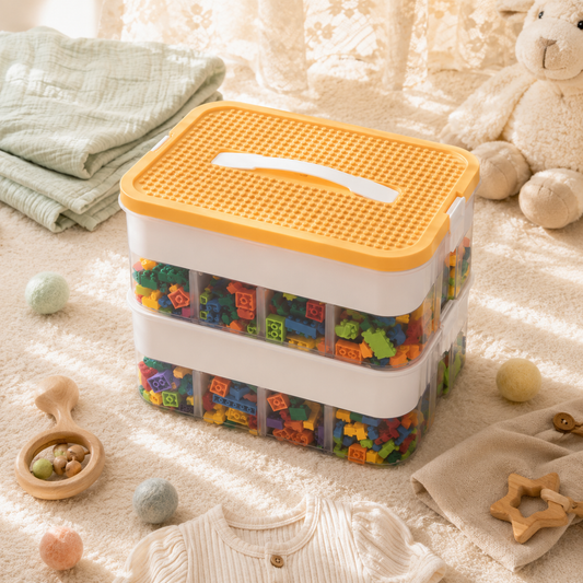 SortNest Stackable Toy Storage Organizer Box