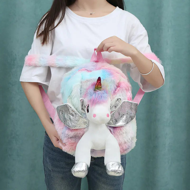 Plush Unicorn Backpack