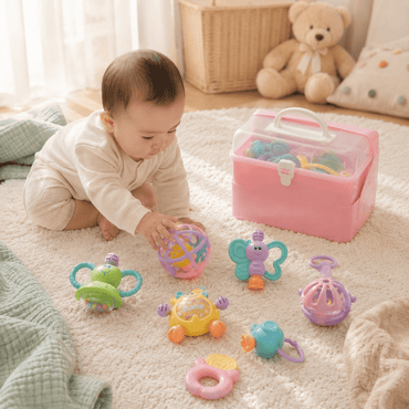 Baby Rattle and Teething Toy Set