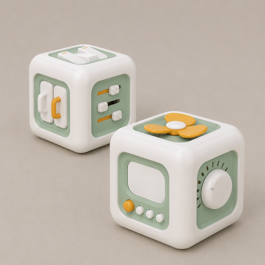BusyCube — 6-in-1 Montessori Sensory Busy Cube