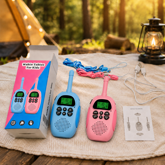 ExplorerTalk Kids Walkie Talkies Rechargeable 22 Channel Radio Set