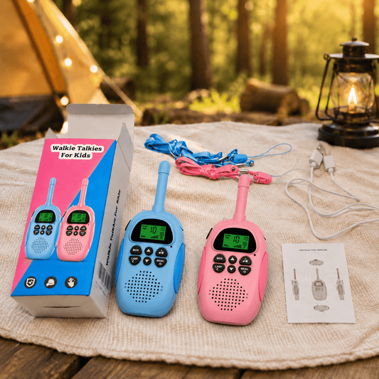 ExplorerTalk Kids Walkie Talkies Rechargeable 22 Channel Radio Set