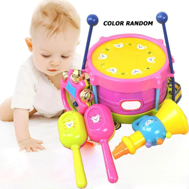 Plastic Tambourine and Percussion Toy Set for Kids