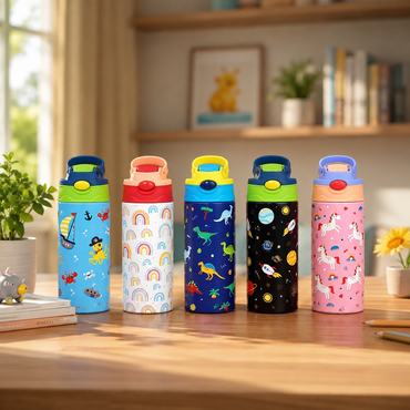 Kids Insulated Flip Straw Thermos β 350ml Stainless Steel