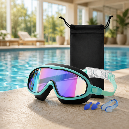 Kids Panoramic Anti-Fog Swim Goggles