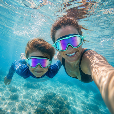 Kids Panoramic Anti-Fog Swim Goggles