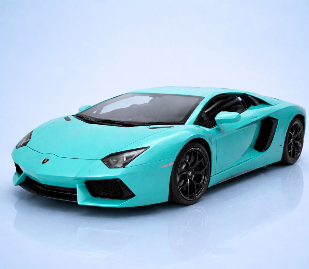 Turquoise sports car Lamborghini Aventador LP700-4 Collector's Model 1:24 model