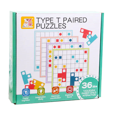 New Wooden T-Shape Matching Game Puzzle Toy