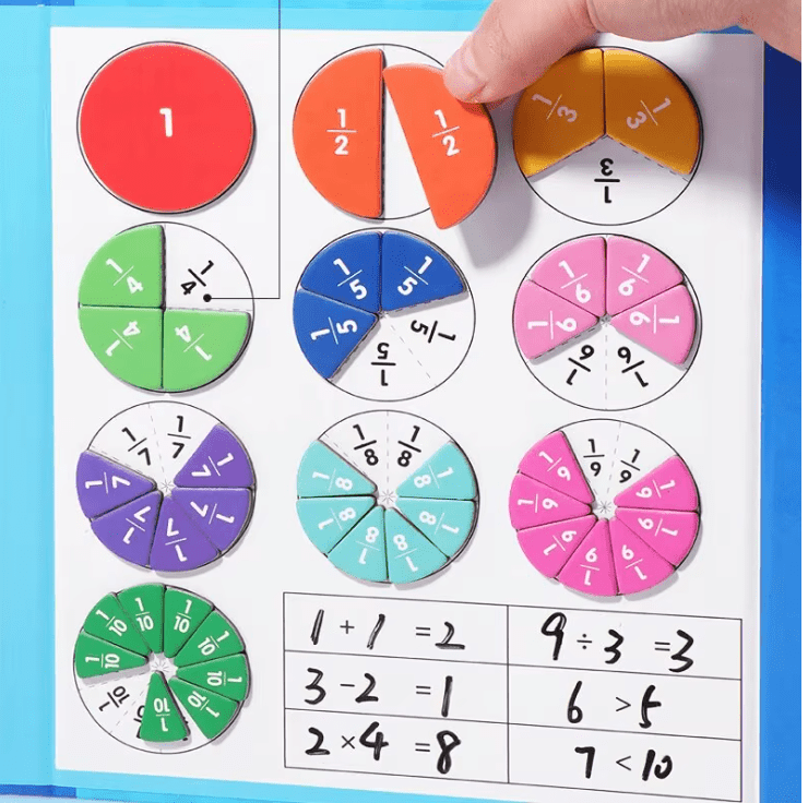 Montessori Magnetic Fraction Puzzle