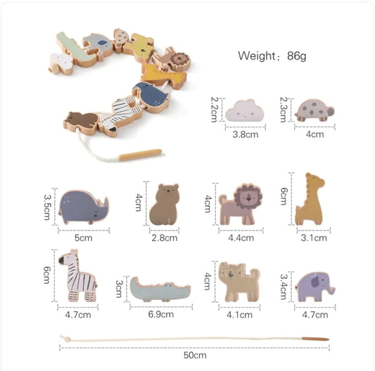 Wood Jenga Wooden Game - Educational Cognitive Toy