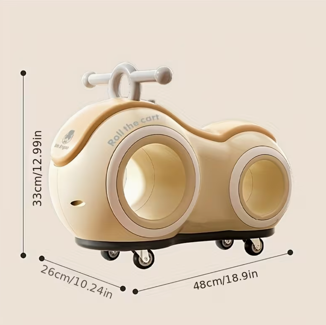 Roll & Glow Ride-On Car For Toddlers