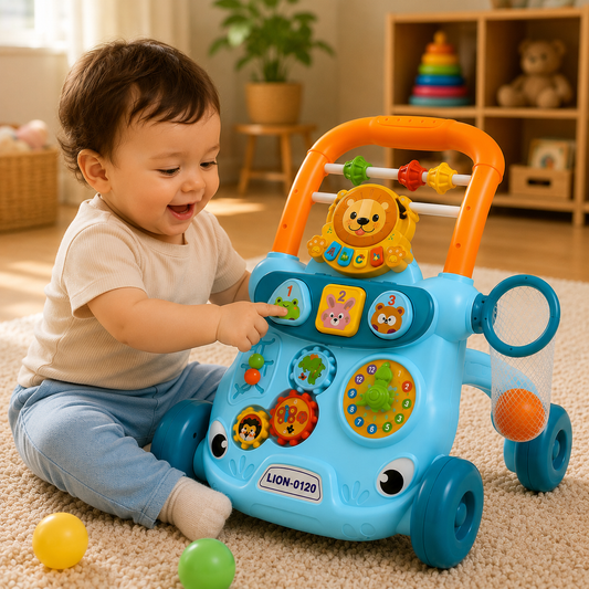 Sit to Stand Learning Push Walker for toddler age 1-2 years