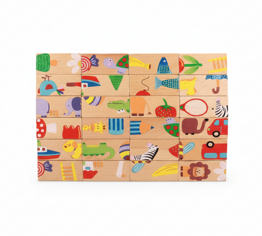 Animal Wooden Domino Set