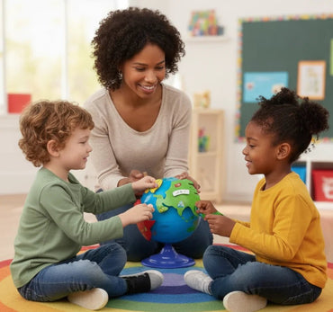 Interactive World Map Puzzle Globe - learn geography for kids and toddlers