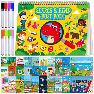 30 Different Themes 32 Pages Activities Book Montessori Learning Toy Educational Game Autism Sensory Toys for Preschool Girls and Boys Ages 3 4 5 6