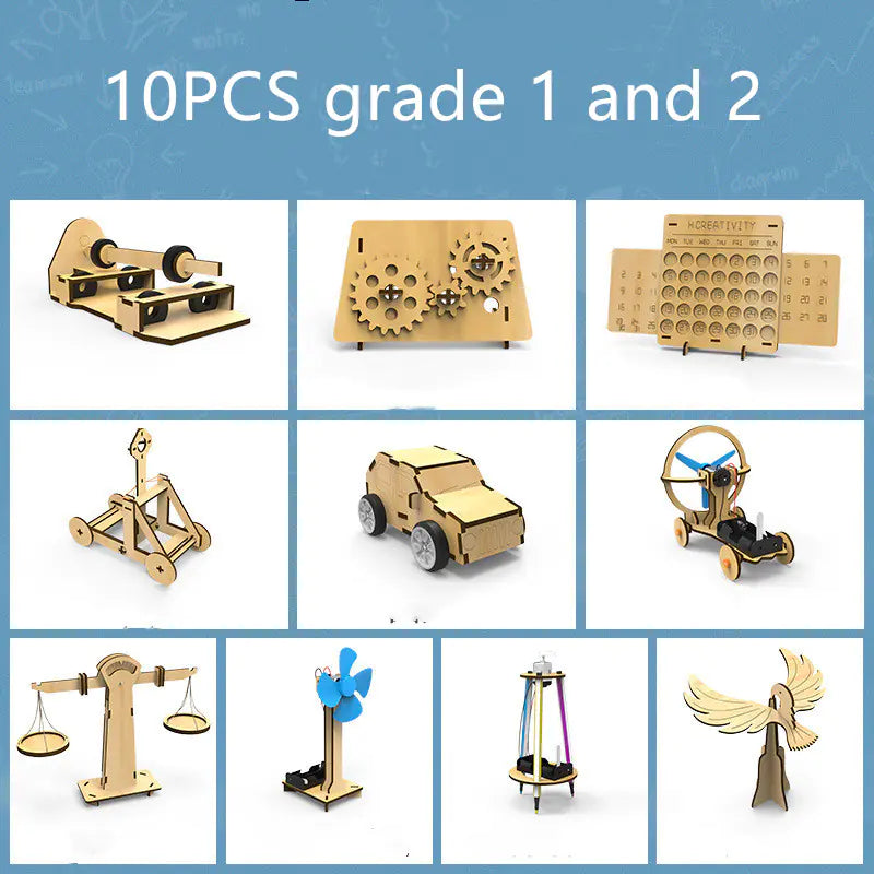 STEM Educational Wooden DIY Science Toys for Kids