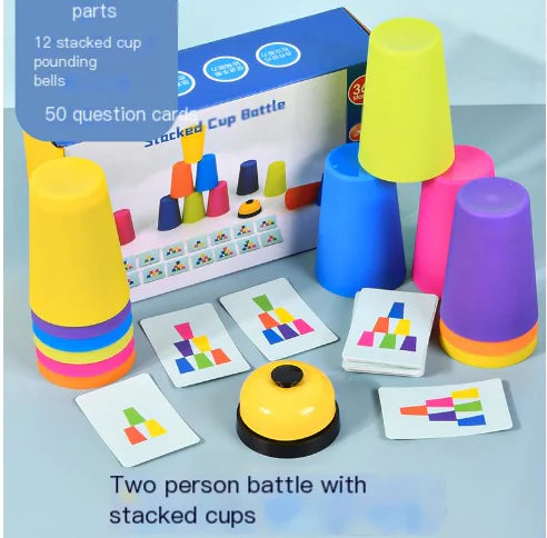 Kids Stacking Cup Game - Educational Interactive Toy