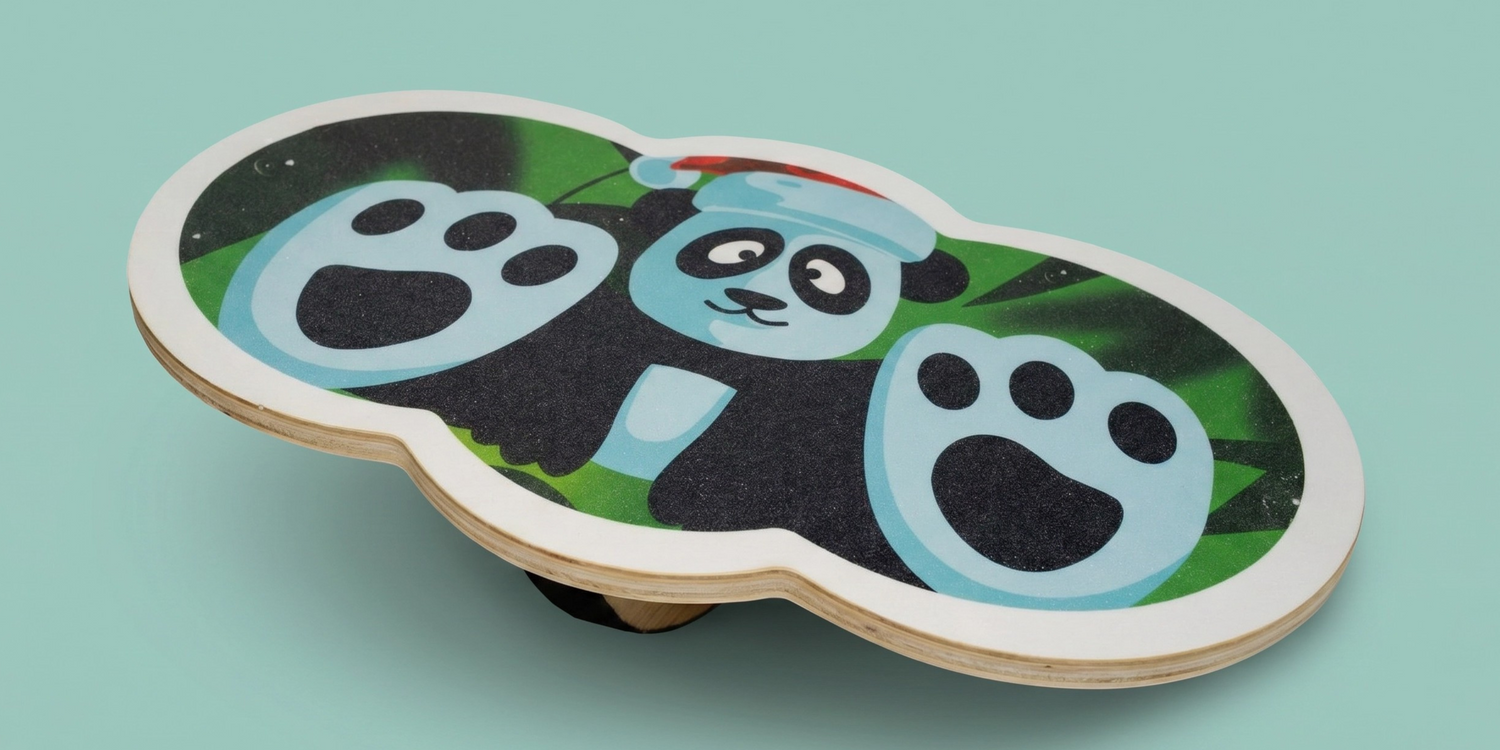 360° Wooden Wobble Balance Board11-balance board gift child