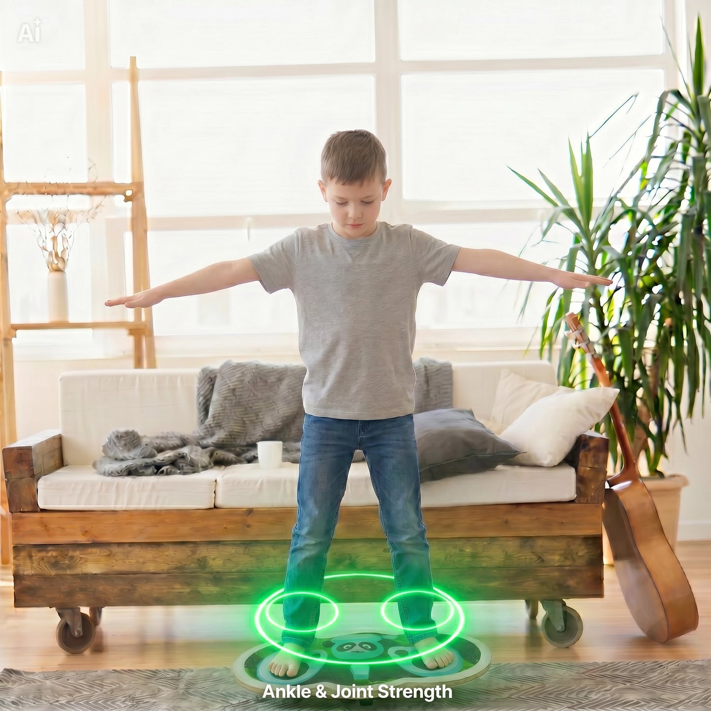 360° Wooden Wobble Balance Board4-balance board gift child5