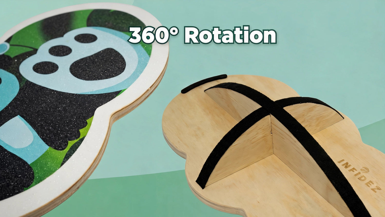 360° Wooden Wobble Balance Board8