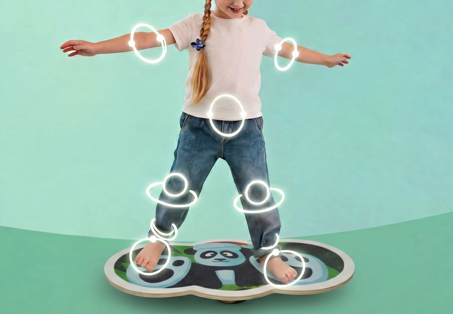 360° Wooden Wobble Balance Board9