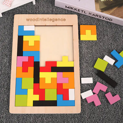 Wooden Tetris Educational Game