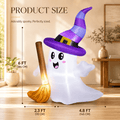 6 FT LED Ghost Halloween inflatable product size and dimensions