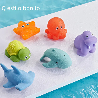 Floating Bath Toys for Kids - Lion, Shark, Fish