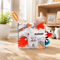 High Contrast Animal Tail Soft Cloth Baby Book