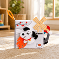 High Contrast Animal Tail Soft Cloth Baby Book