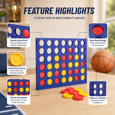 Four In A Row Strategy Board Game