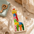 Wooden Animal Number Puzzle Board for Toddlers