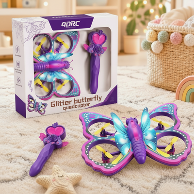 Gravity Sensing Butterfly RC Quadcopter