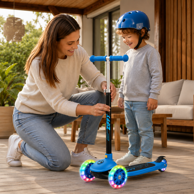 3-Wheel LED Light-Up Scooter