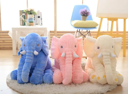 Cartoon Elephant Plush Toy and Baby Pillow