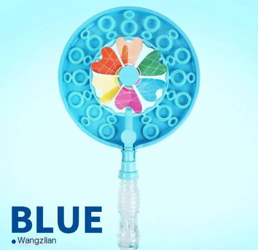 Handheld Windmill Bubble Machine for Kids' Playtime