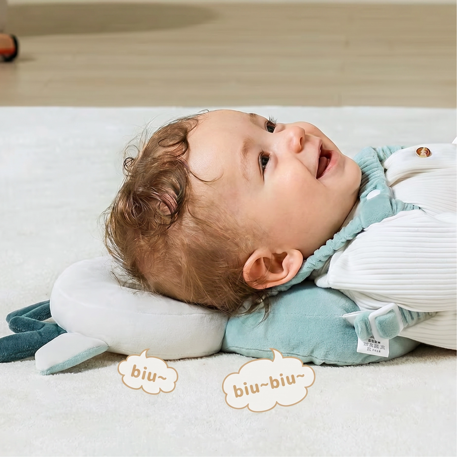 Baby Head Protection Backpack Pillow | Anti-Fall Cushion for Crawlers & Walking Toddlers | Breathable Adjustable Safety Pillow | Ages 6–24M-9
