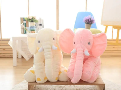 Cartoon Elephant Plush Toy and Baby Pillow