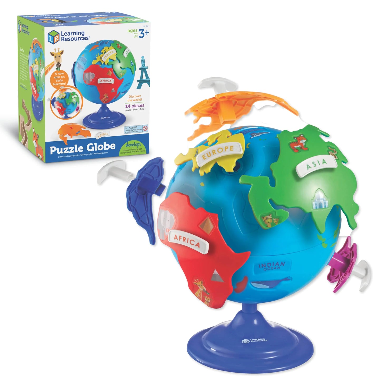 Educational Puzzle Globe - 14 Pieces