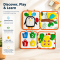 Discover Play and Learn felt book — cognitive growth and sensory activity for babies