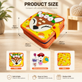 Felt busy book product size — compact 20x20cm travel learning board