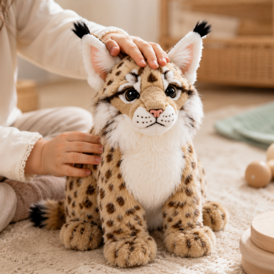 WildLynx Lifelike Lynx Plush Stuffed Animal