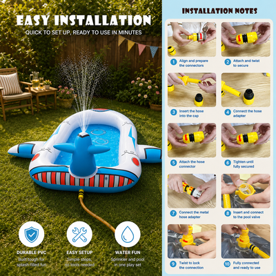 Splash Inflatable Water Float – Backyard Water Play Mat