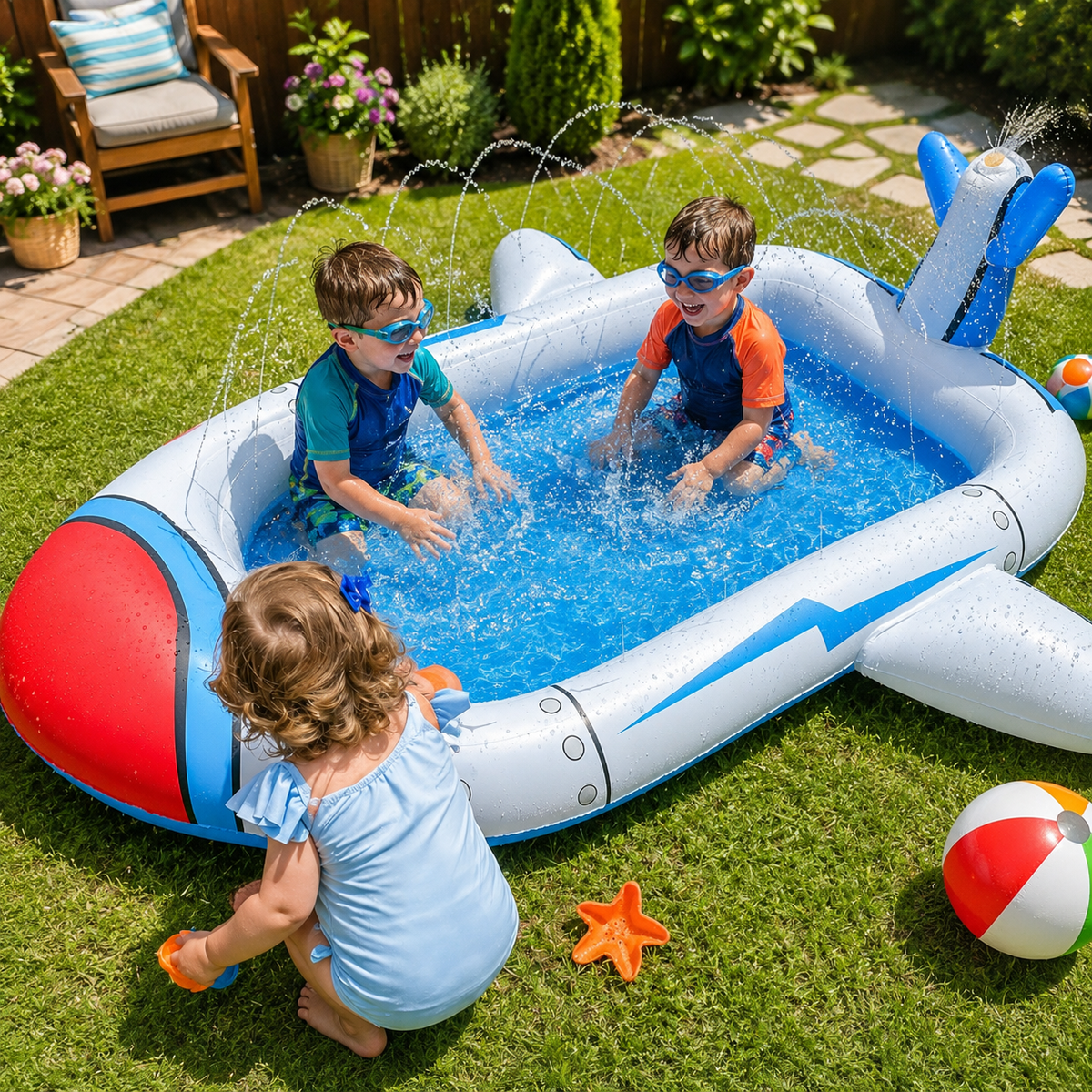 Splash Inflatable Water Float – Backyard Water Play Mat