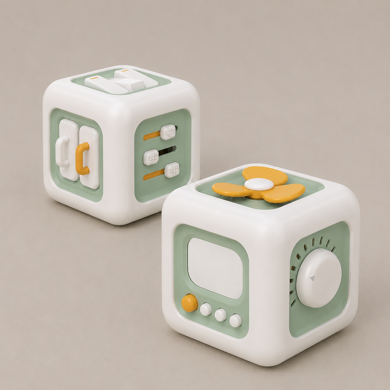 BusyCube — 6-in-1 Montessori Sensory Busy Cube