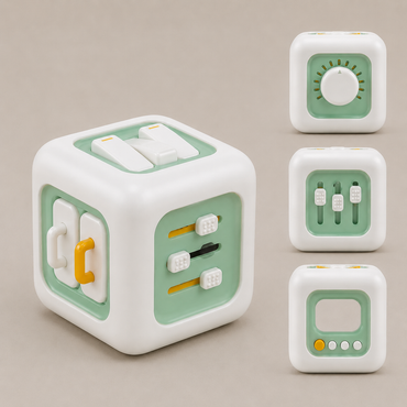 BusyCube — 6-in-1 Montessori Sensory Busy Cube