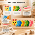 Wooden Animal Number Puzzle Board for Toddlers