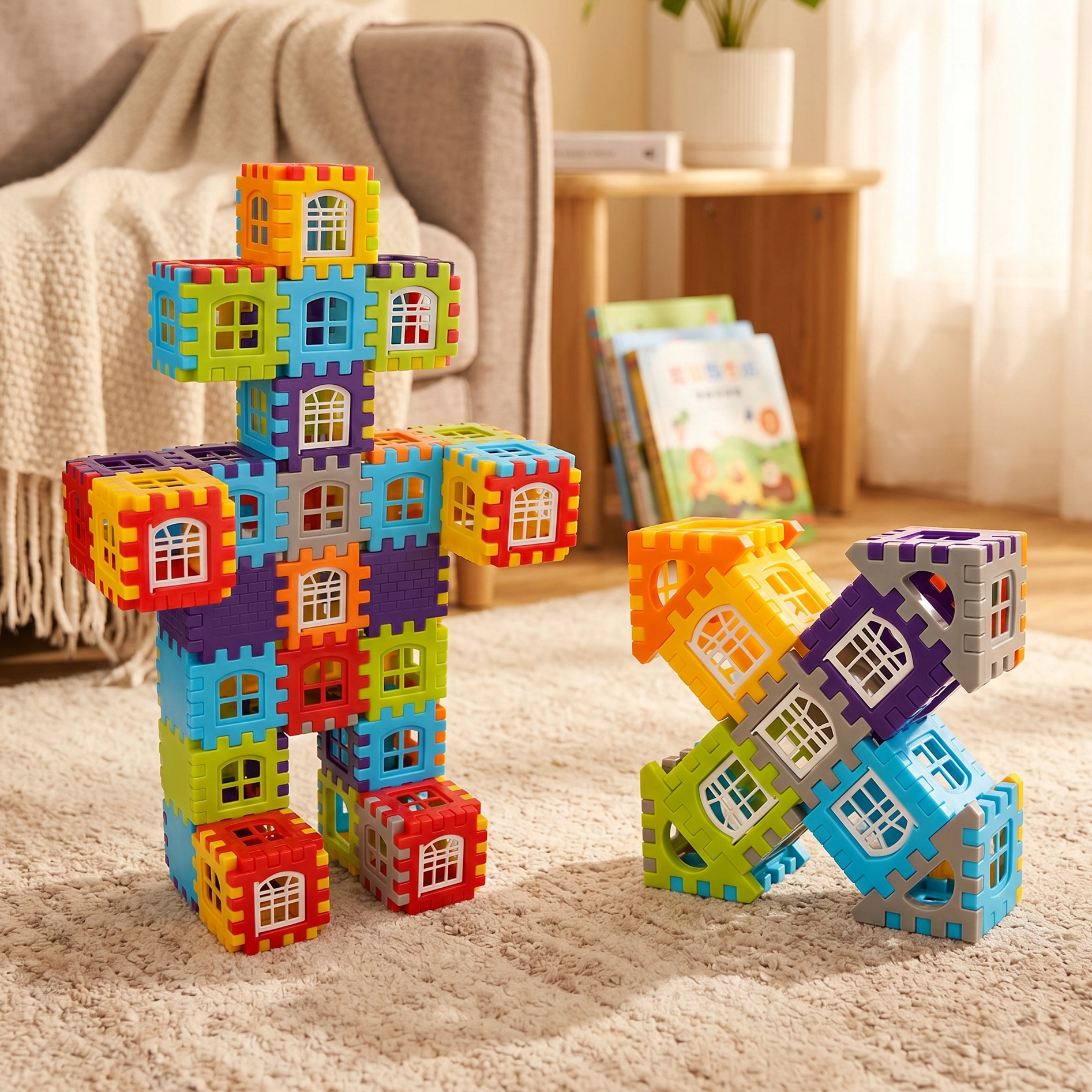 DIY House Building Block Set – Creative STEM Toy for Kids 3+
